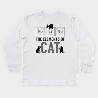 The Elements Of Cat Kids Long Sleeve T-Shirt